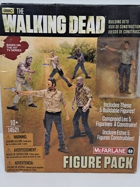 2014 AMC McFarlane Toys The Walking Dead Figure Pack Building Set New 🔥